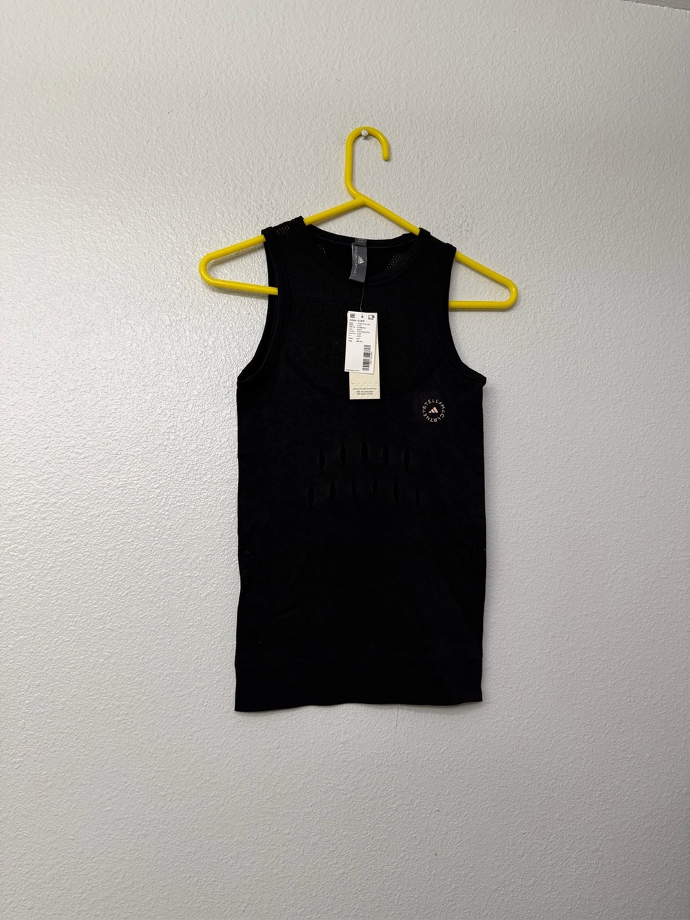 Stella McCartney Black Ribbed Sleeveless Tank SZ S